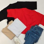 تیشرت کراپ بیسیک رنگی نخ پنبه