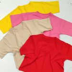 تیشرت کراپ بیسیک رنگی نخ پنبه