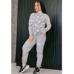 ست بلوز شلوار ملانژ آدم برفی