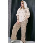 ست بلوز شلوار گوچی کرم