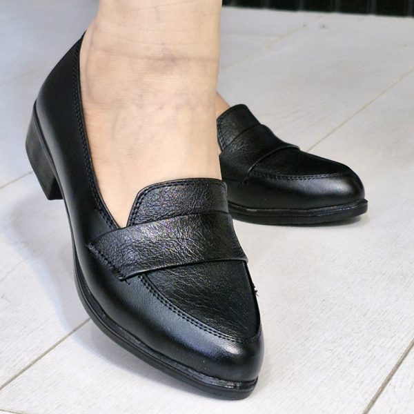 33000439-2-min کفش چرم مشکی زنانه - مانتو پاتریس رشت