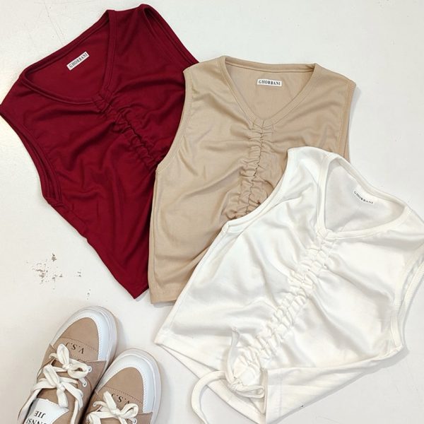 تاپ حلقه ای کراپ فانریپ وسط گت - مانتو پاتریس رشت