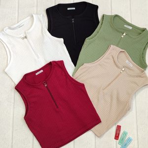 تاپ کراپ نیم زیپ فانریپ