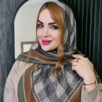 روسری چهارخونه نوار رنگی - مانتو پاتریس رشت
