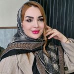 روسری چهارخونه نوار رنگی