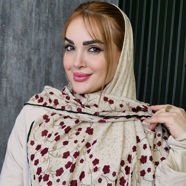 روسری ژاکارد شکوفه