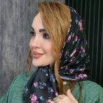 مینی اسکارف گل ریز