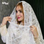 شال توری سفید