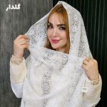 شال توری سفید