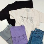 تیشرت نخ پنبه چاپ 3 خرگوش