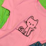 تیشرت چاپ گربه - مانتو پاتریس رشت