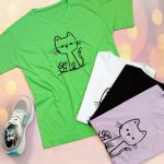 تیشرت چاپ گربه - مانتو پاتریس رشت