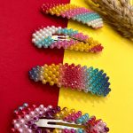 گیره مو مرواریدی رنگی - مانتو پاتریس رشت