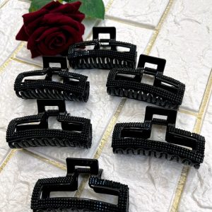 کلیپس مو نگینی مشکی - مانتو پاتریس رشت