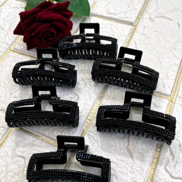 کلیپس مو نگینی مشکی - مانتو پاتریس رشت