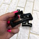 کلیپس مو نگینی مشکی - مانتو پاتریس رشت