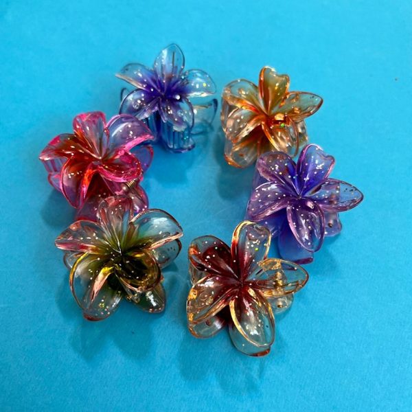 کلیپس گل لیلیوم شاین رنگی - مانتو پاتریس رشت