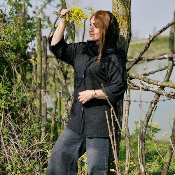 مانتو مراکشی دکمه ای