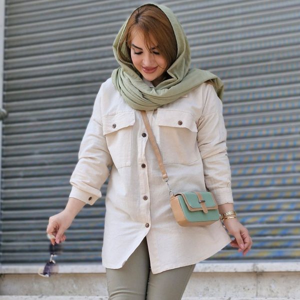 مانتو الیاف دو جیب