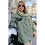 مانتو الیاف دو جیب