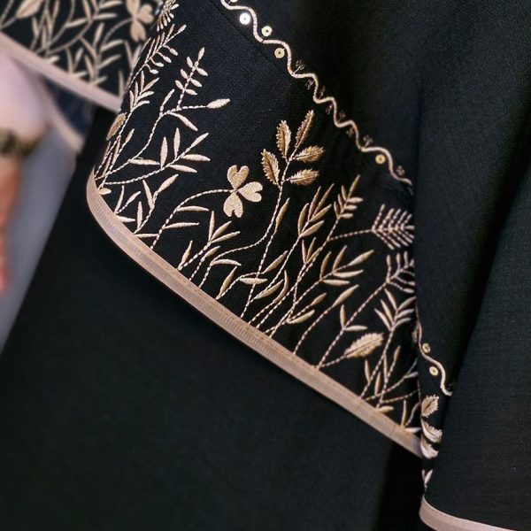 ست پیراهن و دامن گلدوزی طلایی - مانتو پاتریس رشت