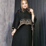 ست پیراهن و دامن گلدوزی طلایی - مانتو پاتریس رشت