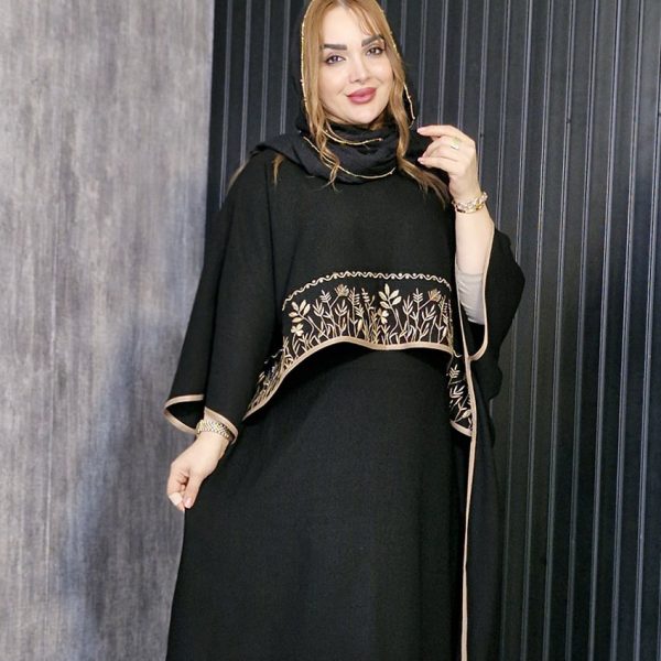 ست پیراهن و دامن گلدوزی طلایی - مانتو پاتریس رشت