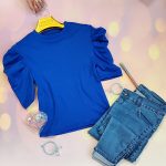 تیشرت آستین پفی فانریپ رنگی - مانتو پاتریس رشت