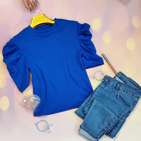 تیشرت آستین پفی فانریپ رنگی - مانتو پاتریس رشت