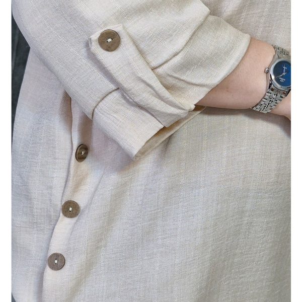 شومیز سه دکمه چوبی - مانتو پاتریس رشت