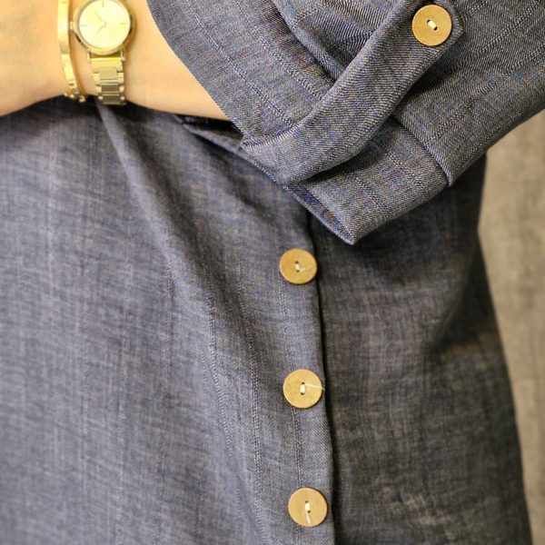 مانتو شانتون بغل دکمه