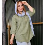 مانتو شانتون بغل دکمه