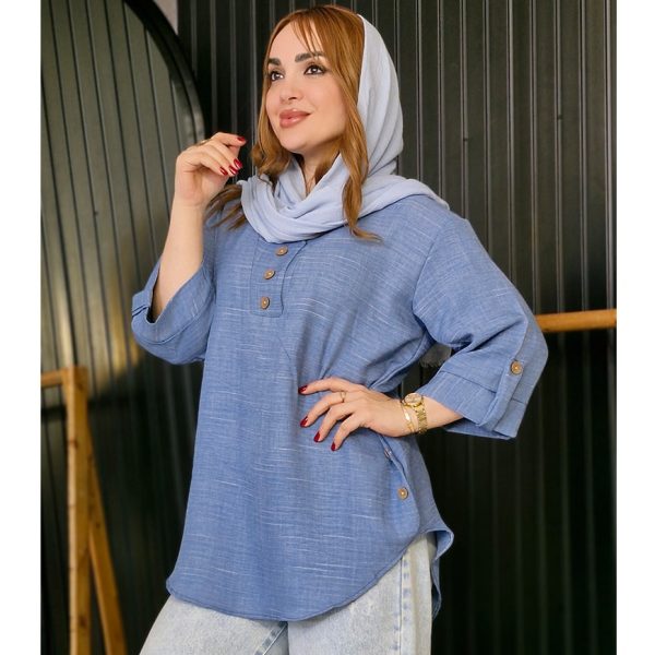 مانتو شانتون بغل دکمه