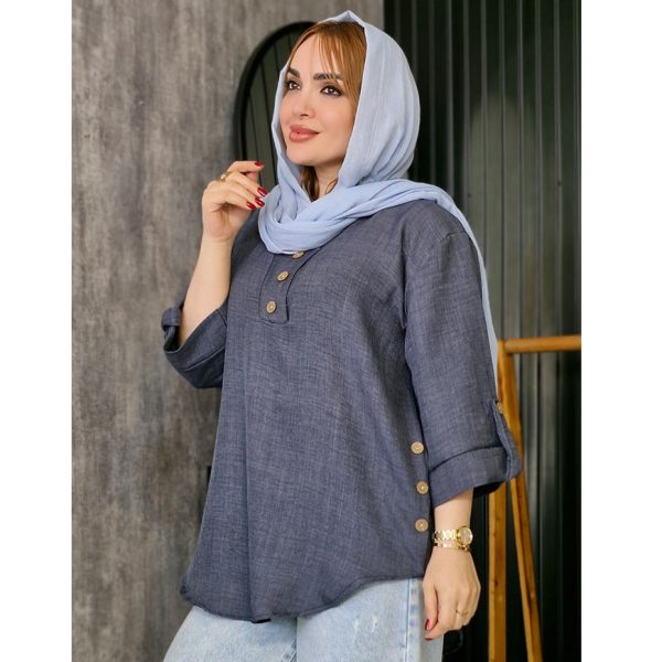 مانتو شانتون بغل دکمه