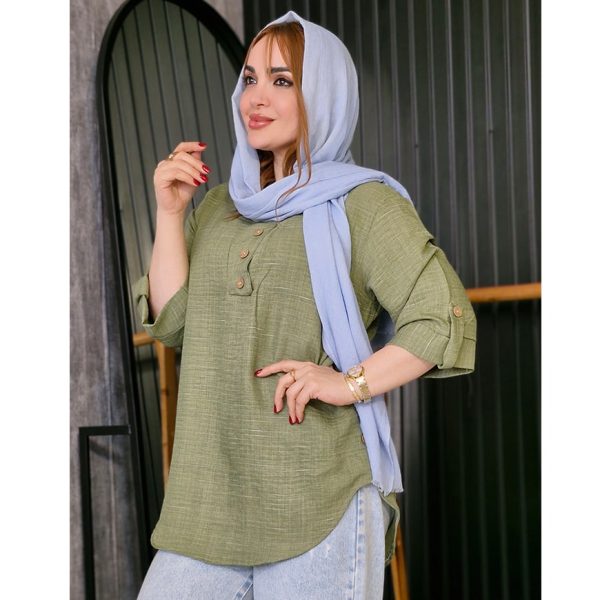 مانتو شانتون بغل دکمه