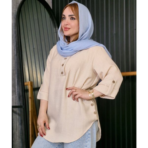 مانتو شانتون بغل دکمه