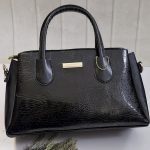 کیف مشکی زیپ طلایی - مانتو پاتریس رشت