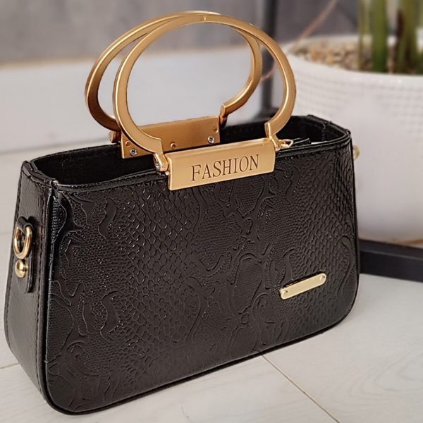 کیف فشن دسته طلایی پوست ماری - مانتو پاتریس رشت