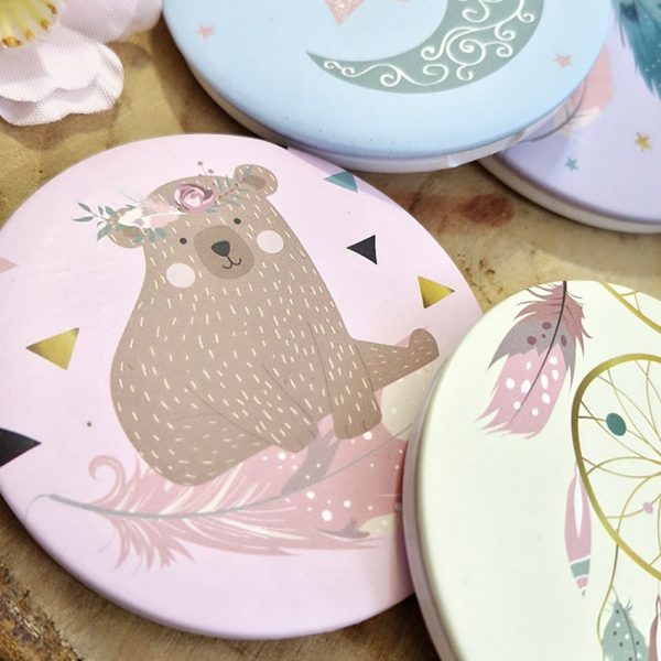 آینه جیبی فانتزی گرد - مانتو پاتریس رشت