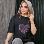 تیشرت لانگ نگینی جودون