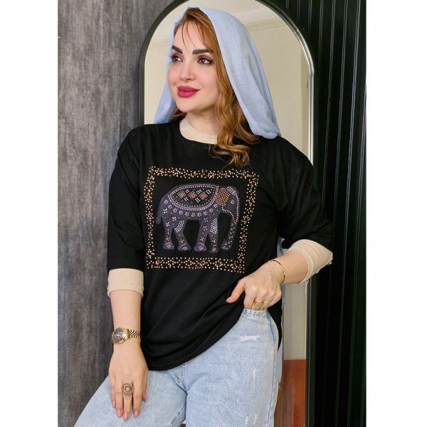 تیشرت لانگ فیل - مانتو پاتریس رشت