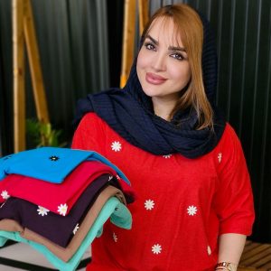 تیشرت لانگ شکوفه - مانتو پاتریس رشت