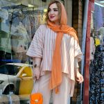 مانتو پانچ لینن نچرال