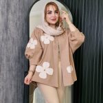 مانتو کتان گلدار