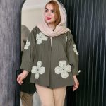 مانتو کتان گلدار