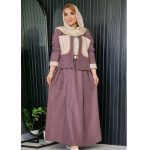 ست کت و دامن شانتون جیب مراکشی - مانتو پاتریس رشت