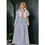 ست کت و دامن شانتون جیب مراکشی - مانتو پاتریس رشت