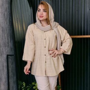 مانتو مراکشی آستین بند دار