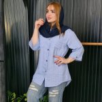 شومیز کتیبه دو جیب