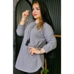 تونیک یقه پرچی بیسکوییتی